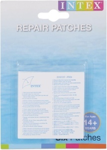 Intex 59631NP - Patch-uri de reparatii, 6 bucati, vinil, 7x7 cm