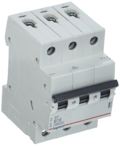 Intrerupator de circuit Legrand RX3, 16A, 3-polig, 6000A