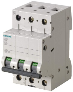 Intrerupator de suprasarcina Siemens 5SL6, 3-polig, 63A, 400V AC, 6 kA