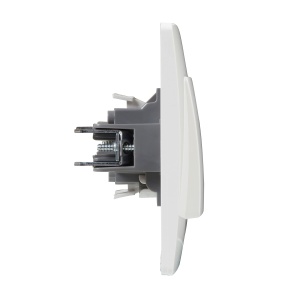 Intrerupator dublu Legrand Niloe Monoblock, 10AX, alb, mecanism complet - Img 4