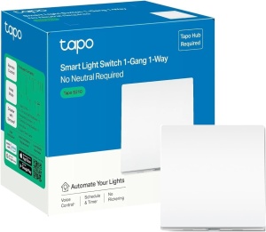 Intrerupator Inteligent Tapo S210, 1 Gang, Control Vocal, Alimentare cu Baterii