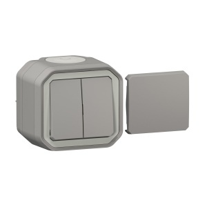 Intrerupator multifunctional Legrand Plexo New 5-in-1, IP55, IK07, Gri