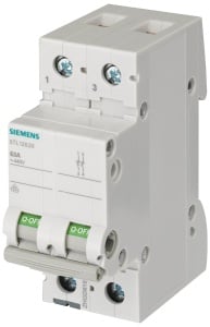 Intrerupator Siemens 5TL1 2-polig pentru DIN-Hutschiene 63A, 2-fazic