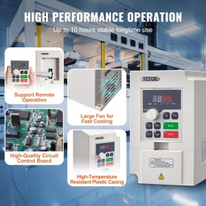 Inversor de frecventa VEVOR D100-2.2T4B-S, 2.2 kW, 3 PS, 5 A - Img 5