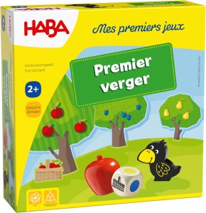 Joc cooperativ Obstgarten - 1-4 jucatori, 2 ani, materiale din lemn