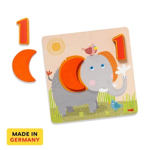 Joc de asociere HABA 306708 - Animale salbatice, 5 tablouri, din lemn colorat - Img 3