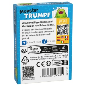 Joc de Carti HABA Junior Monster Trumpf pentru 2-6 Jucatori, 5 Ani, Monstrii Colorati - Img 7
