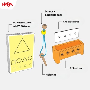 Joc de logica HABA Logic CASE Starter Set 4, 77 carti de puzzle, pentru copii - Img 5