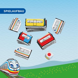 Joc de societate HABA Farb-Express - Primul joc cu zaruri pentru copii, 2-3 jucatori - Img 4