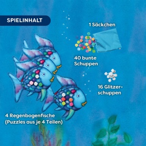 Joc de societate HABA Glitzer Bingo Der Regenbogenfisch, pentru 2-4 jucatori, ab 3 ani - Img 6