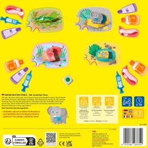 Joc de societate HABA Verificarea animalelor Set cu 4 animale si 12 placute medicale - Img 8