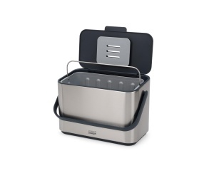Joseph Joseph Collect 4L Cos de Compost din Otel Inoxidabil cu Filtru de Miros si Saci Compostabili