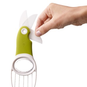 Joseph Joseph GoAvocado, Instrument de avocado 3 in 1 cu maner moale, verde - Img 5