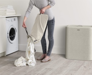Joseph Joseph Tota Trio 90L Cos de rufe cu 3 compartimente Ecru Beige - Img 4
