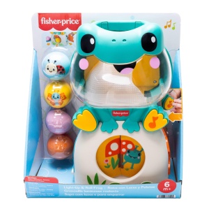 Jucarie Activitate Frosch Fisher-Price cu Muzica, 3 Bile Colorate, Luminile si Sunete - Img 6