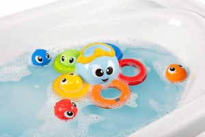 Jucarie baie copii Chicco Oktopus multicolora 6-36 luni cu efect de ploaie si pesti stropitori - Img 5