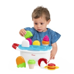 Jucarie Chicco Carucior Inghetata 2in1 Set 19 Piese Activitati Creative si Role Play - Img 4