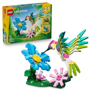 Jucarie de Constructie LEGO Creator 3in1 31384 - Kolibri Colorat, 312 Piese