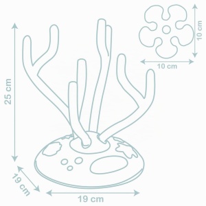 Jucarie de construit Smoby Little Korallen - Joc de formare cu animale, 19x19x25 cm - Img 6
