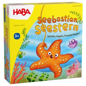 Jucarie de pescuit HABA Seebastian Seestern din lemn, 5 brate, pentru copii de la 3 ani