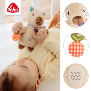 Jucarie de plus Capybara Clara Fehn, 14 cm, multicolor - Img 4