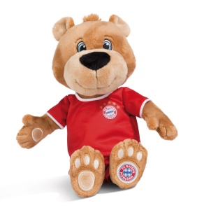 Jucarie de plus NICI FC Bayern Munchen Ursulet Berni 35 cm maro cod 49074 - Img 3