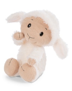 Jucarie de plus NICI Kuscheltier Schaf Sheepmila 22cm, alb, moale, ideal pentru copii si adulti