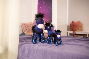 Jucarie de plus NICI Pony Starflower 35 cm Albastru Materiale reciclate Cod 48755 - Img 7