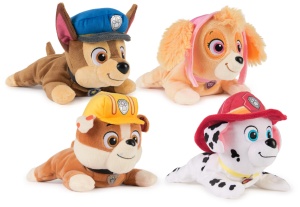 Jucarie de plus Rubble Paw Patrol, 20 cm, jucarie senzoriala pentru copii - Img 6