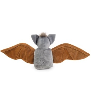 Jucarie de plus Schaffer Vampi 5741 liliac moale si pufos 16 cm gri-maro - Img 4