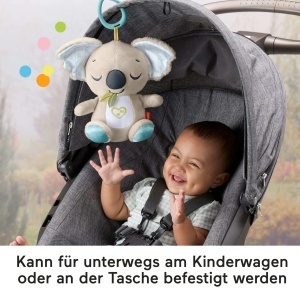 Jucarie din plus Koala Fisher-Price JBD65 cu muzica si alb zgomot, pentru bebelusi - Img 6