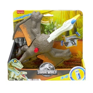 Jucarie Dinosaurus Quetzalcoatlus Fisher-Price HML44, 3-8 ani, cu Triceratops - Img 8