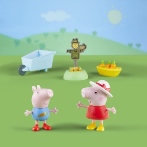 Jucarie educativa Peppa Pig Peppas Gartenspas cu 2 figurine si accesorii, pentru copii 3 - Img 3