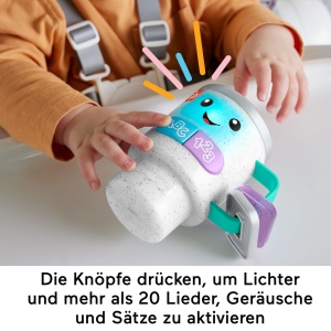 Jucarie interactiva Fisher-Price To-Go Becher, 20 melodii, multilingv - Img 4