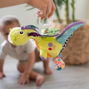 Jucarie Lamaze Diego Dragonul Zburator Verde cu Clip de Prindere - Img 3