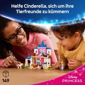Jucarie LEGO Disney Princess Palatul Cinderellei cu Mini Pupa si 4 Figurine - Img 3