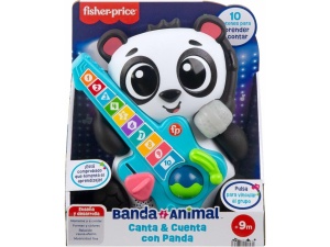 Jucarie muzicala interactiva Fisher-Price HYK93 Panda cu 10 butoane, pentru invatarea numerelor si formelor - Img 2