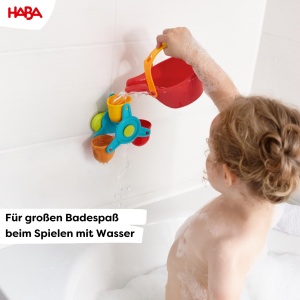 Jucarie pentru baie HABA Kugelbahn Badespa - Wasserrad cu efecte de apa, pentru copii de la 3 ani - Img 2
