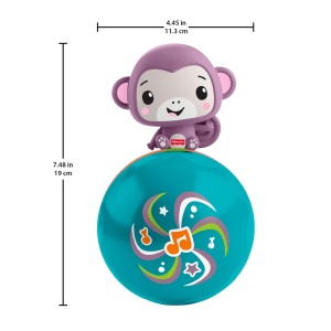 Jucarie pentru bebelusi Fisher-Price JLB95, Minge muzicala, Lila, Activitate - Img 7