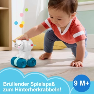 Jucarie pentru bebelusi Fisher-Price Urs Polar cu Detalii Sensoriale, pentru 9 luni - Img 3