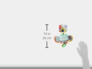 Jucarie pentru bebelusi Infantino Flutter Jitter, Multicolor, Texturi moi - Img 3