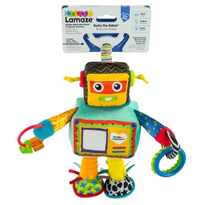 Jucarie pentru bebelusi Lamaze Rusty Robot LC27089 clip-on stimulare senzoriala - Img 7