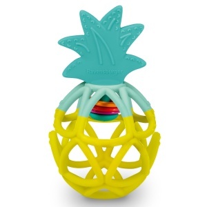 Jucarie pentru bebelusi Ravensburger 4869 Rassel-Greifling Ananas, Silicon, Multicolor