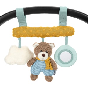 Jucarie pentru bebelusi Sterntaler Bar Ben cu Rassel, Multicolor, cu Velcro