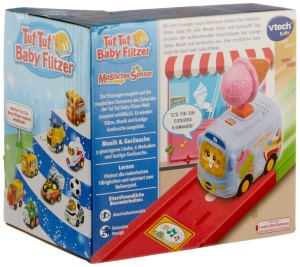 Jucarie pentru bebelusi VTech 80-516764 - Carucior de inghetata, Multicolor - Img 3