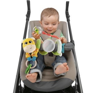 Jucarie pentru copii Chicco Mrs. Giraffe, design colorat, cu activitati interactive - Img 2