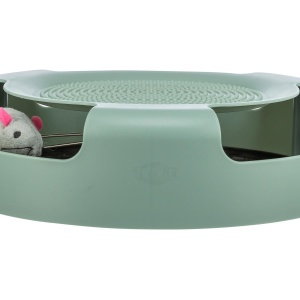 Jucarie pentru pisici TRIXIE ""Catch the Mouse"" - mouse ascuns in interior si rotativ - suprafata de zgariere in partea superioara - rosu sau verde - selectie aleatorie - plastic/plus - o 25 x 6 cm - 41411 - Img 6