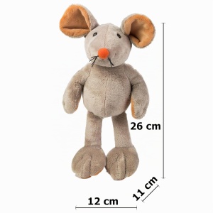 Jucarie Plush Eddi Schaffer - Soarece, 26 cm, Material moale - Img 6