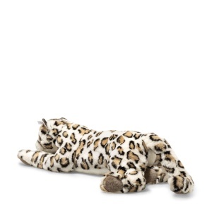 Jucarie Plush Steiff Parddy Schneeleopard 55cm Culoare Creme, Detalii Naturale - Img 3