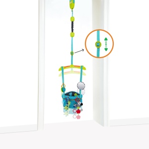 Jumper pentru usa Bright Starts Deluxe, cu 4 jucarii, scaun detasabil si usor de transportat - Img 3